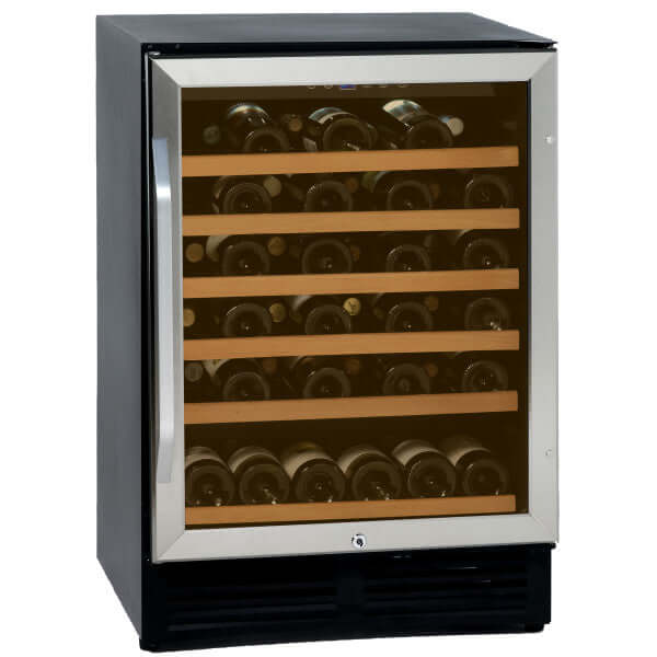 Avanti 50 Bottle Freestanding Wine Cooler with Wood Accent Shelving