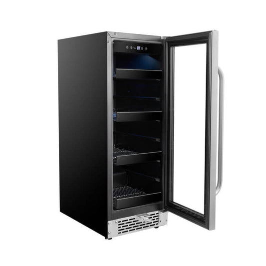 Whynter BBR-638SB 12″ Built-In 75 Can Undercounter Stainless Steel Beverage Refrigerator cooler with Reversible Door, Digital Control, Lock and Carbon Filter