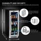 Whynter BBR-638SB 12″ Built-In 75 Can Undercounter Stainless Steel Beverage Refrigerator cooler with Reversible Door, Digital Control, Lock and Carbon Filter