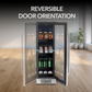 Whynter BBR-638SB 12″ Built-In 75 Can Undercounter Stainless Steel Beverage Refrigerator cooler with Reversible Door, Digital Control, Lock and Carbon Filter