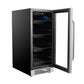 Whynter BBR-838SB 15″ Built-In 112 Can Undercounter Stainless Steel Beverage Refrigerator cooler with Reversible Door, Digital Control, Lock and Carbon Filter