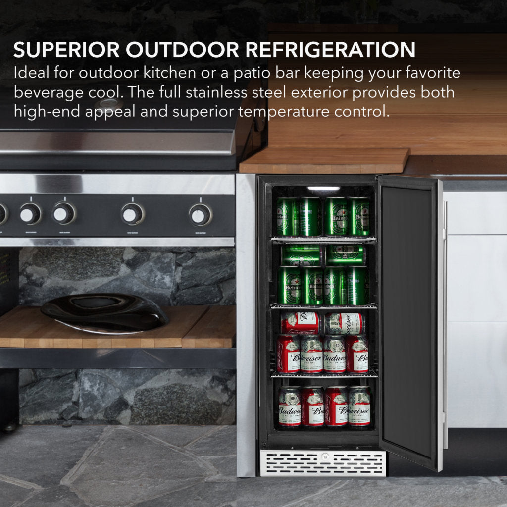 Whynter 15″ Built-in 2.9 cu. ft. Beer Keg Froster Beverage Refrigerator with Digital Controls