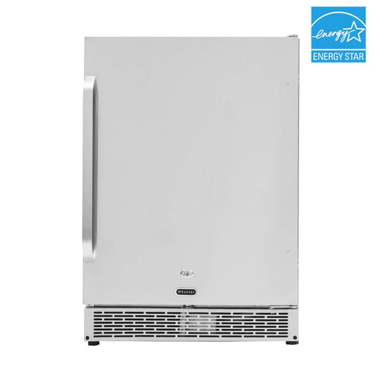 Whynter BOR-53024-SSW/BOR-53024-SSWa 24″ Built-In Energy Star 5.3 cu. ft. Indoor/Outdoor Beverage Refrigerator Cooler Weather Proof in Stainless Steel with Lock and Optional Caster Wheels