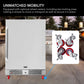 Whynter BOR-53024-SSW/BOR-53024-SSWa 24″ Built-In Energy Star 5.3 cu. ft. Indoor/Outdoor Beverage Refrigerator Cooler Weather Proof in Stainless Steel with Lock and Optional Caster Wheels