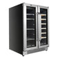 Whynter BWB-2060FDS/BWB-2060FDSa 24″ Built-In French Door Dual Zone 20 Bottle Wine Refrigerator 69 Can Beverage Center