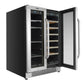 Whynter BWB-2060FDS/BWB-2060FDSa 24″ Built-In French Door Dual Zone 20 Bottle Wine Refrigerator 69 Can Beverage Center