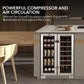 Whynter BWB-2060FDS/BWB-2060FDSa 24″ Built-In French Door Dual Zone 20 Bottle Wine Refrigerator 69 Can Beverage Center