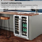 Whynter BWB-2060FDS/BWB-2060FDSa 24″ Built-In French Door Dual Zone 20 Bottle Wine Refrigerator 69 Can Beverage Center
