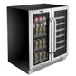 Whynter BWB-3388FDS/BWB-3388FDSa 30″ Built-In French Door Dual Zone 33 Bottle Wine Refrigerator 112 Can Beverage Center