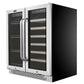 Whynter BWB-3388FDS/BWB-3388FDSa 30″ Built-In French Door Dual Zone 33 Bottle Wine Refrigerator 112 Can Beverage Center