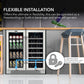 Whynter BWB-3388FDS/BWB-3388FDSa 30″ Built-In French Door Dual Zone 33 Bottle Wine Refrigerator 112 Can Beverage Center