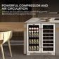 Whynter BWB-3388FDS/BWB-3388FDSa 30″ Built-In French Door Dual Zone 33 Bottle Wine Refrigerator 112 Can Beverage Center