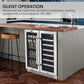 Whynter BWB-3388FDS/BWB-3388FDSa 30″ Built-In French Door Dual Zone 33 Bottle Wine Refrigerator 112 Can Beverage Center