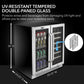 Whynter BWB-3388FDS/BWB-3388FDSa 30″ Built-In French Door Dual Zone 33 Bottle Wine Refrigerator 112 Can Beverage Center