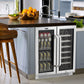 Whynter BWB-3388FDS/BWB-3388FDSa 30″ Built-In French Door Dual Zone 33 Bottle Wine Refrigerator 112 Can Beverage Center