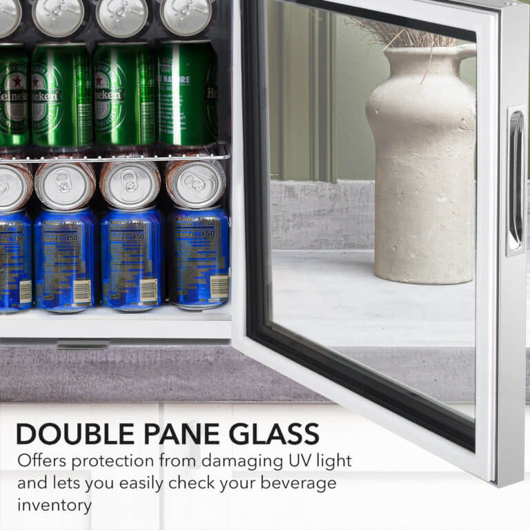 Whynter BR-062WS 17″ 68 Can Freestanding Beverage Refrigerator cooler With Lock Stainless Steel