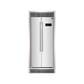 FORNO Salerno 33″ Side-by-Side 15.6 Cu.Ft. Stainless Steel Refrigerator with Grill Trim