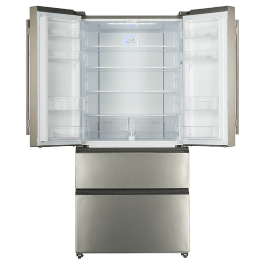 FORNO Bovino 33″ French Door 19 Cu.Ft. Stainless Steel Refrigerator