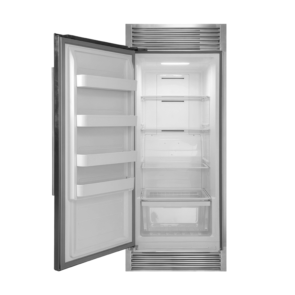 FORNO Rizzuto 28″ Upright Convertible Freezer, 13.8 cu.ft., Left Swing Door, Decorative Grill, 32″ Wide