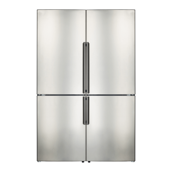 FORNO Freestanding 48 Inch Side by Side Bottom Mount Freezer Refrigerator with 22.2 Cubic Ft. Total Capacity Combo