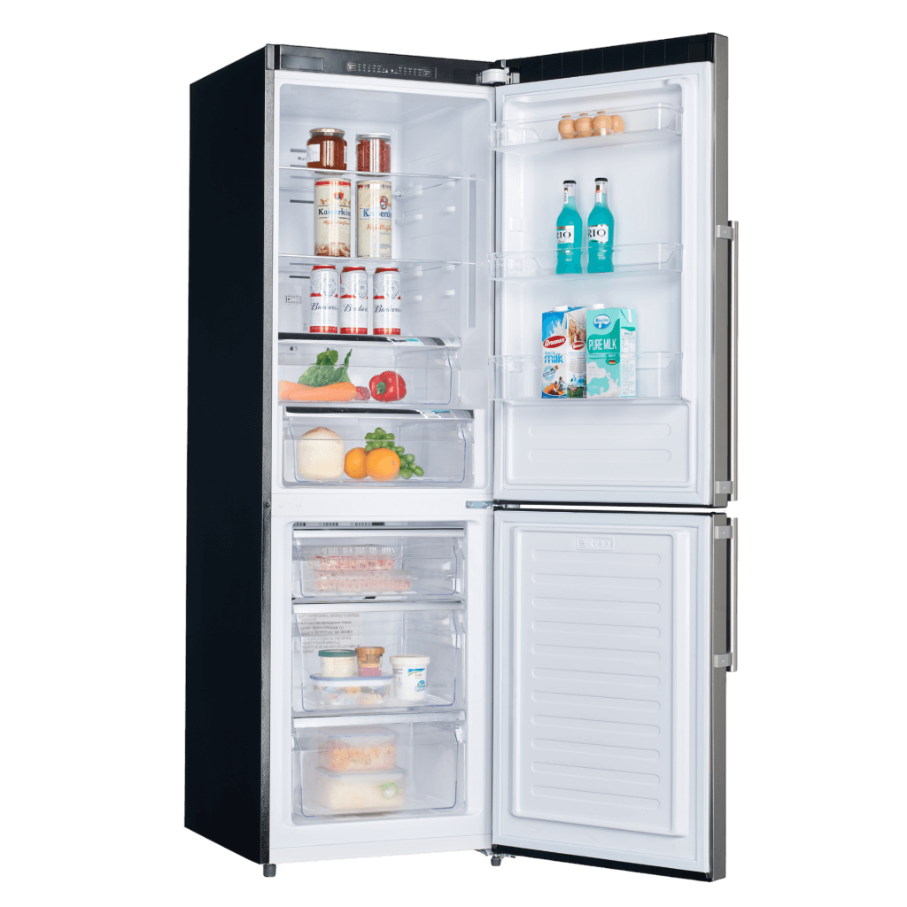 FORNO 24″ Inch W. Bottom Mount Freestanding Refrigerator and Freezer with 11.1 Cubic Ft. Total Capacity (Right Side)
