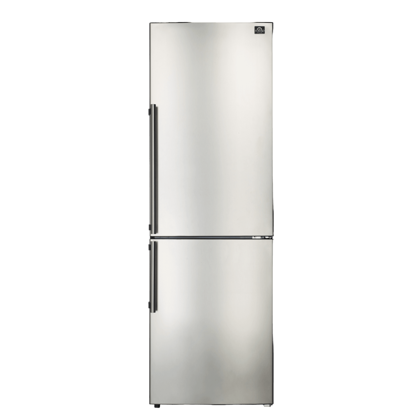 FORNO 24″ Inch W. Bottom Mount Freestanding Refrigerator and Freezer with 11.1 Cubic Ft. Total Capacity (Right Side)