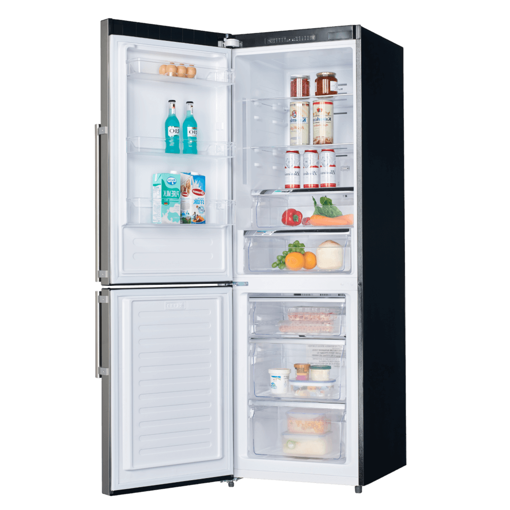 FORNO 24″ Inch W. Bottom Mount Freestanding Refrigerator and Freezer with 11.1 Cubic Ft. Total Capacity (Left Side)