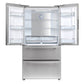 FORNO Alta Moena 36″ French Door 19.2 Cu.Ft. Stainless Steel Refrigerator