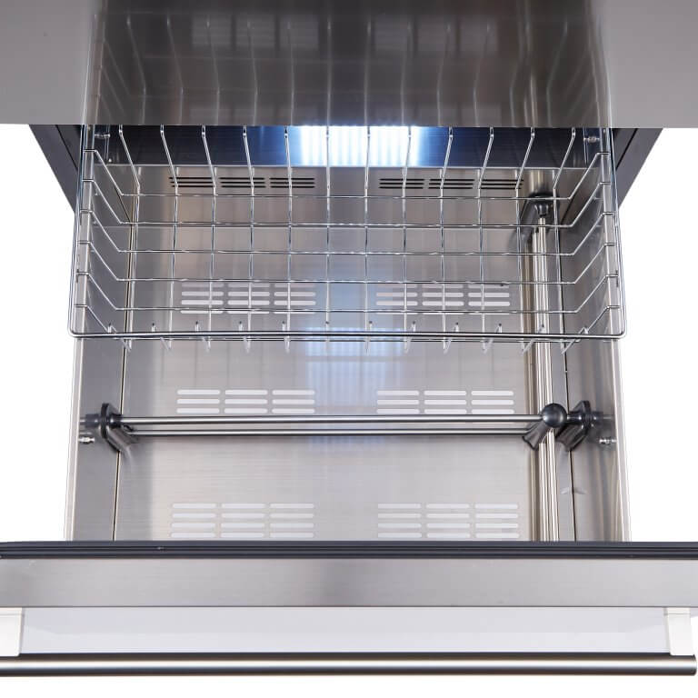 FORNO Azienda – Dual Temperature Zone 24” Wine Cooler -108 Bottles with two refrigerated drawers