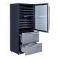FORNO Capraia – Triple Temp Zones – Dual Zone 30″ Wine Cooler with two refrigerator drawers