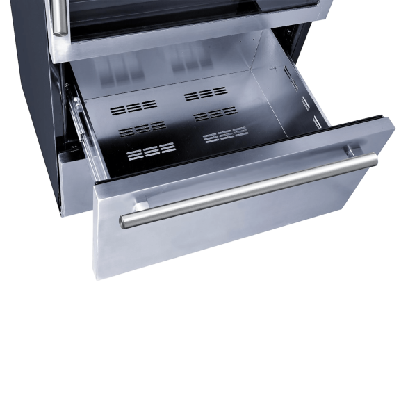 FORNO Capraia – Triple Temp Zones – Dual Zone 30″ Wine Cooler with two refrigerator drawers