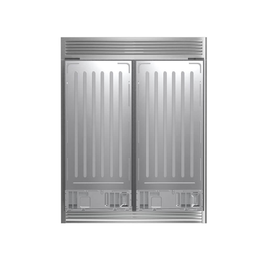 FORNO Rizzuto 2-Piece 56-Inch Convertible Refrigerator, 27.6 cu.ft. with Decorative Grill – 60-Inch Wide