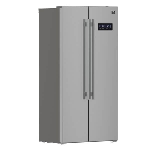 FORNO Salerno 33″ Side-by-Side 15.6 Cu.Ft. Stainless Steel Refrigerator