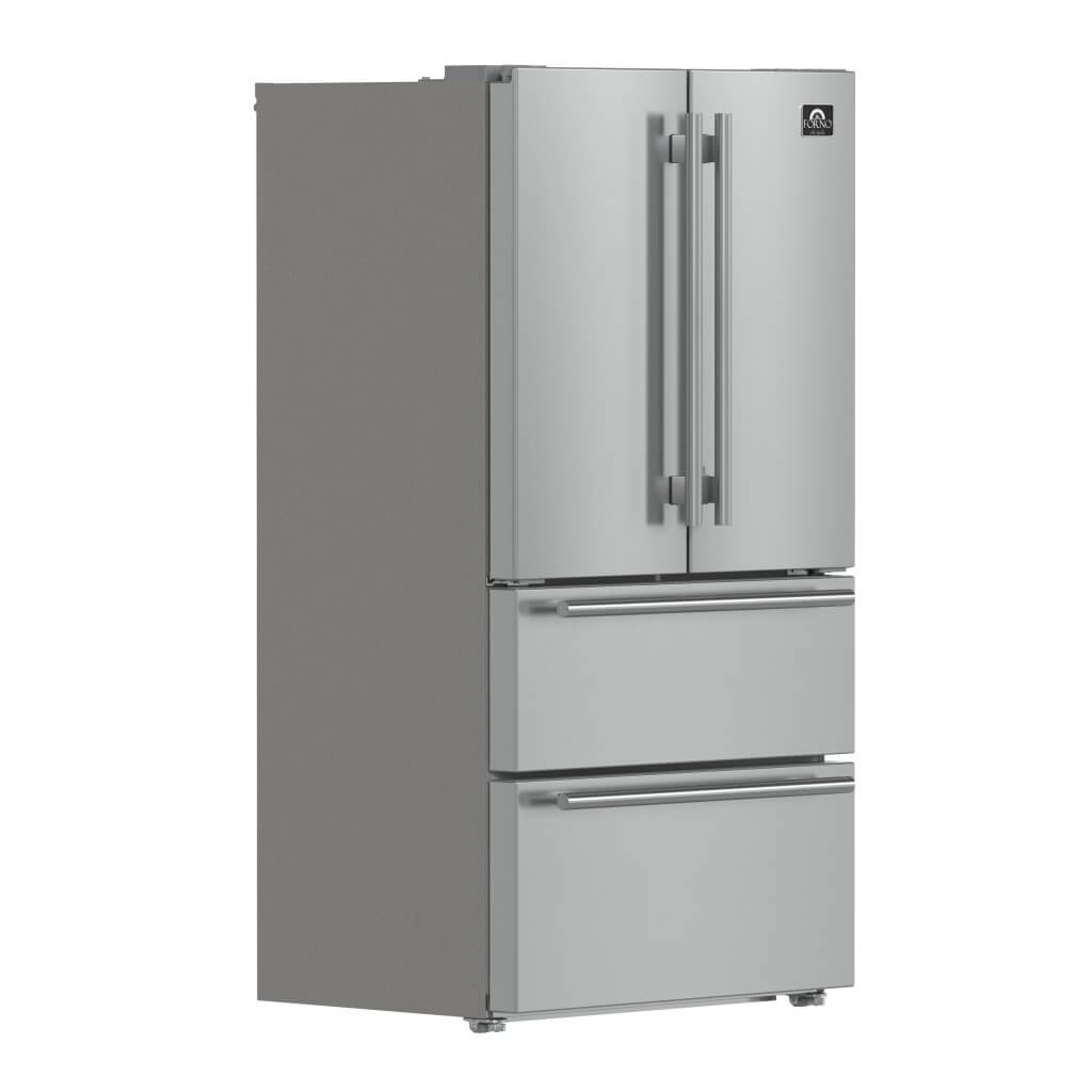 FORNO Moena 36″ French Door 19.2 Cu.Ft. Stainless Steel Refrigerator