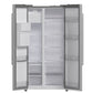 FORNO Salerno 36″ Side by Side 20 Cu.Ft Stainless Steel Refrigerator with Ice Maker