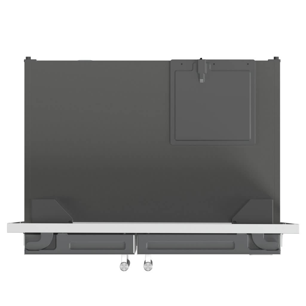 FORNO Salerno 36″ Side by Side 20 Cu.Ft Stainless Steel Refrigerator with Ice Maker & Decorative Grill