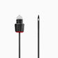Coravin Faster Pour Needle - A black and red needle with a black tip, designed for quick and smooth wine pouring without opening the bottle.