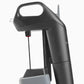 A black and grey Coravin Faster Pour Needle with easy-pour gauge and thin walls for smooth, quick wine pouring. Made of non-stick coated stainless steel.