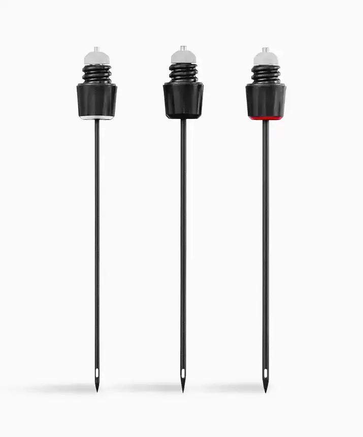 Coravin 3 Needle Kit: A group of black needles, including a Fast Pour Needle, Vintage Needle, and Standard Needle for pouring wine without opening the bottle.