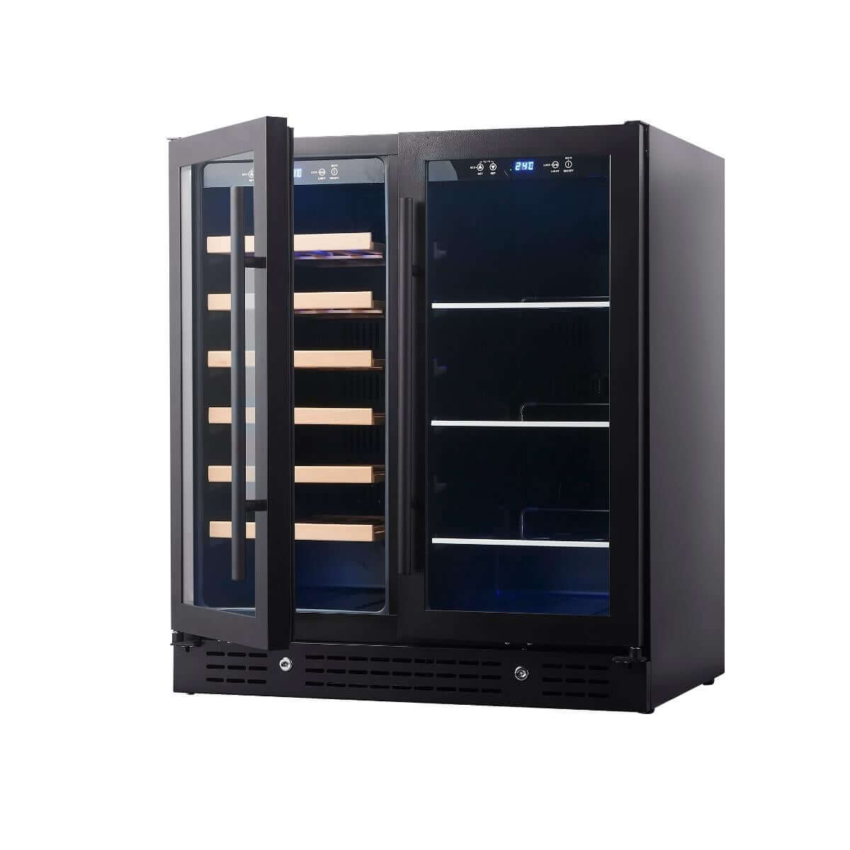 Kings Bottle 30" Combination Beer & Wine Cooler with Low-E Glass Door