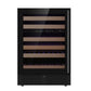 Kings Bottle 24" wine cooler with glass door, dual zone, 46-bottle capacity, low-E glass, energy-saving, sleek design
