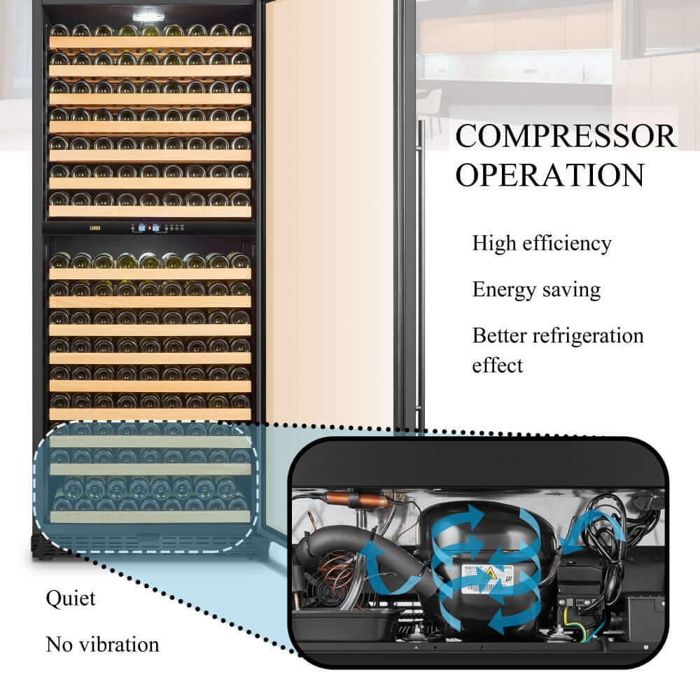 Lanbo 287 Bottle Dual Zone Wine Cooler