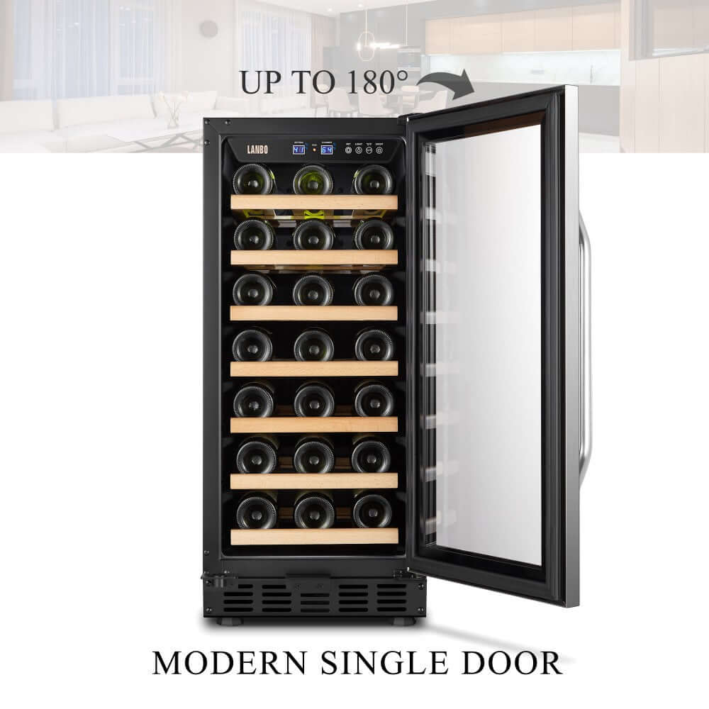 Lanbo 33 Bottle Single Zone Wine Cooler