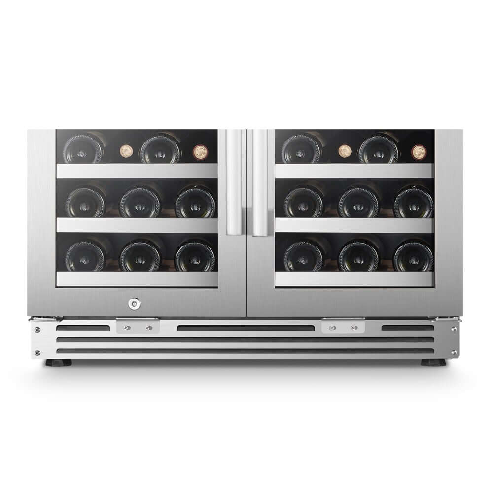 LanboPro 62 Bottle Dual Zone Dual-Door Wine Cooler