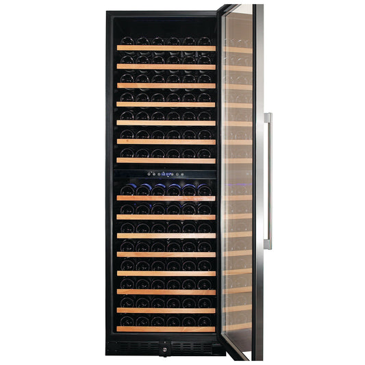Buy a Smith & Hanks 166 Bottle Dual Zone Stainless Steel Wine Refrigerator by Chilled Beverages