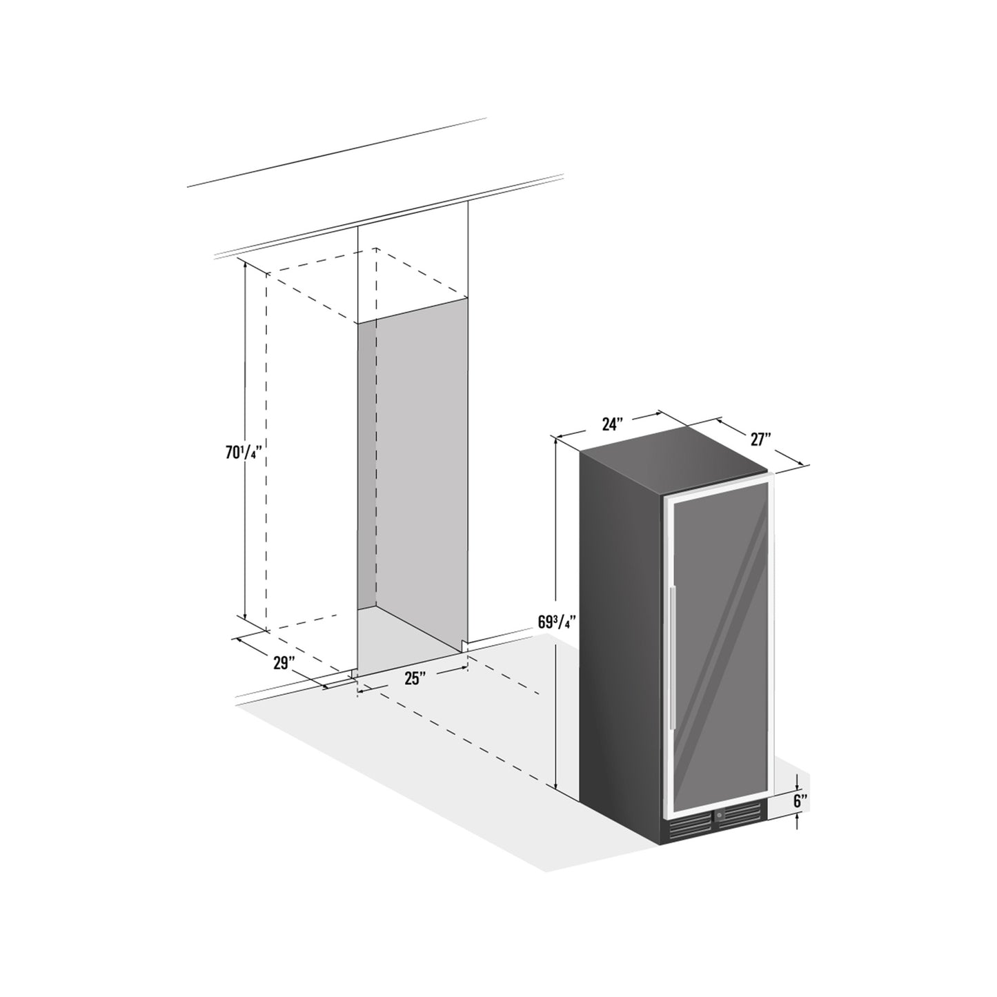 Buy a Smith & Hanks 166 Bottle Dual Zone Stainless Steel Wine Refrigerator by Chilled Beverages