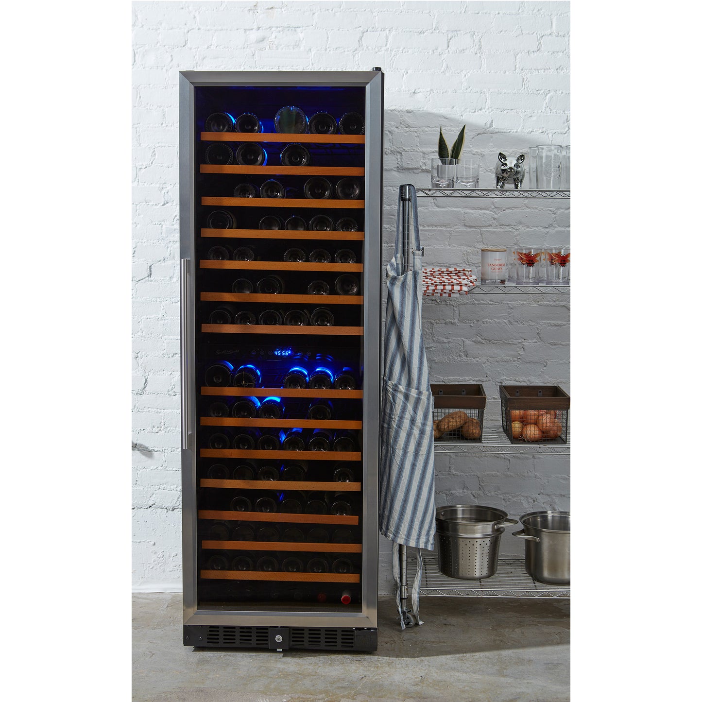 Buy a Smith & Hanks 166 Bottle Dual Zone Stainless Steel Wine Refrigerator by Chilled Beverages