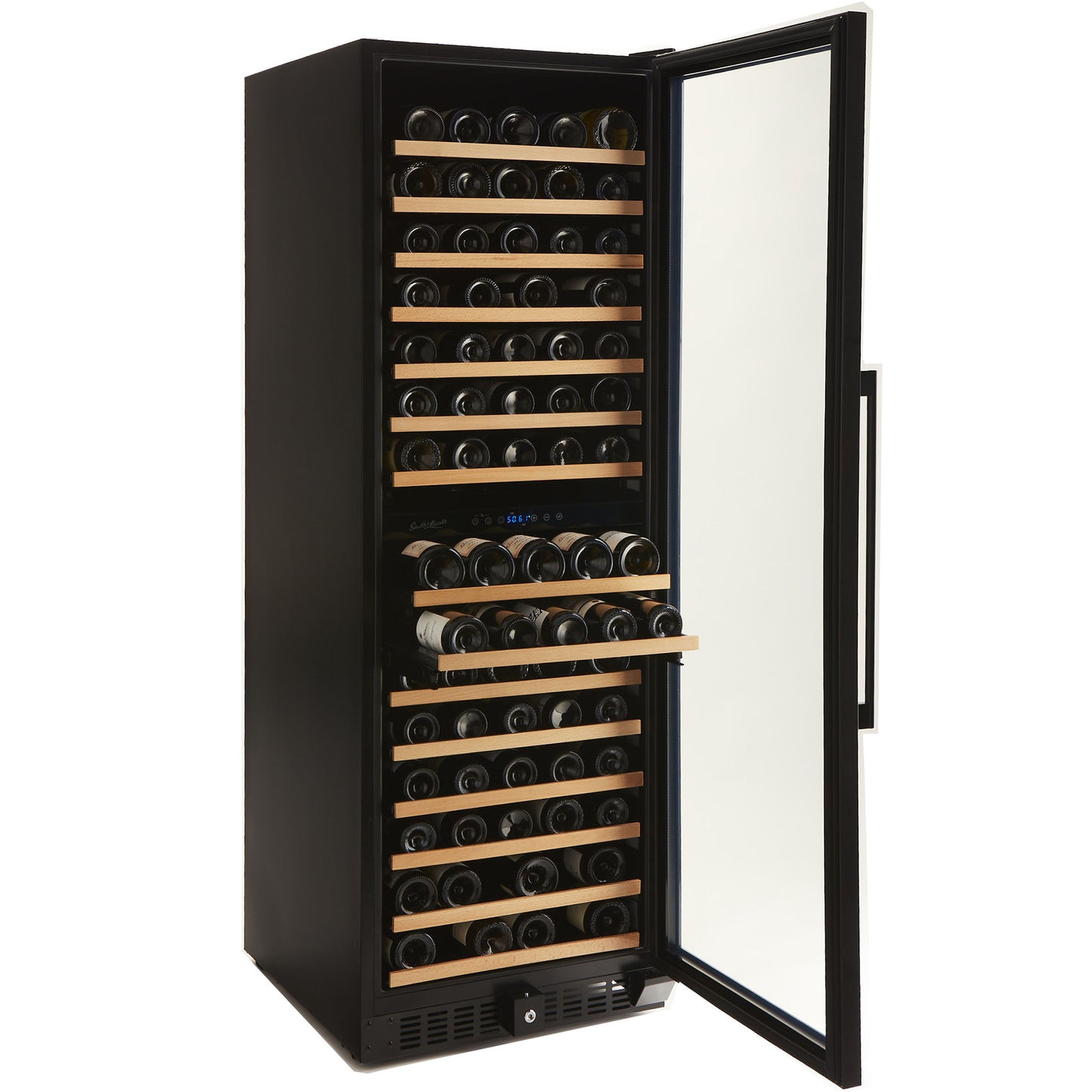 Buy a Smith & Hanks 166 Bottle Single Zone Black Stainless Wine Refrigerator by Chilled Beverages