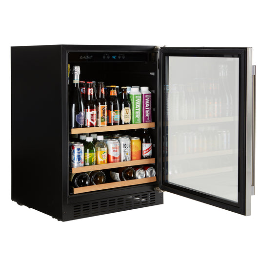 Buy a Smith & Hanks 176 Can Stainless Steel Door Beverage Cooler by Chilled Beverages