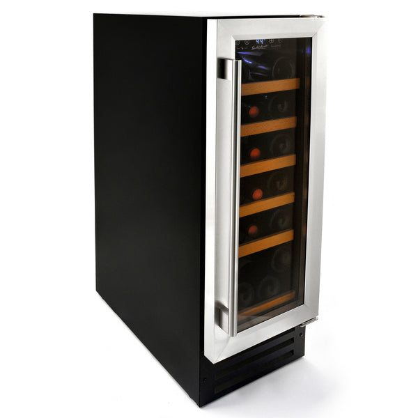 Buy a Smith & Hanks 19 Bottle Single Zone Stainless Steel Door Wine Cooler by Chilled Beverages